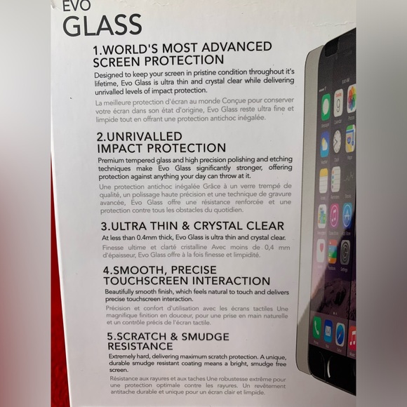 3/$30 Tech 21 Evo Glass Impact Resist Tough Screen Protector Cel iPhone 6 & 6s - Picture 3 of 12